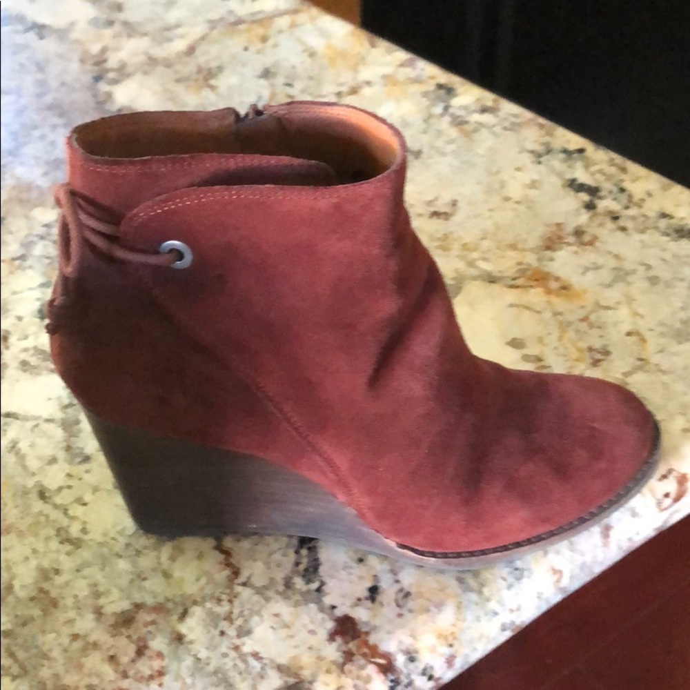 Suede, Lucky Brand booties.